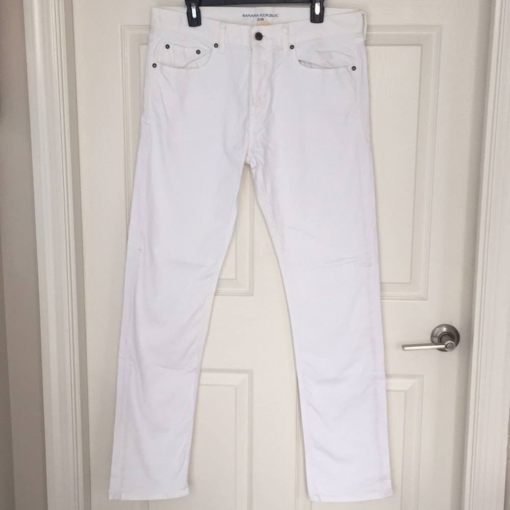 White Banana Republic Slim Fit Jeans